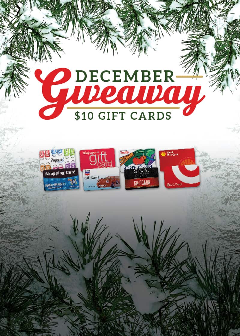 December Gift Card Giveaway